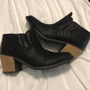 Black ankle boots